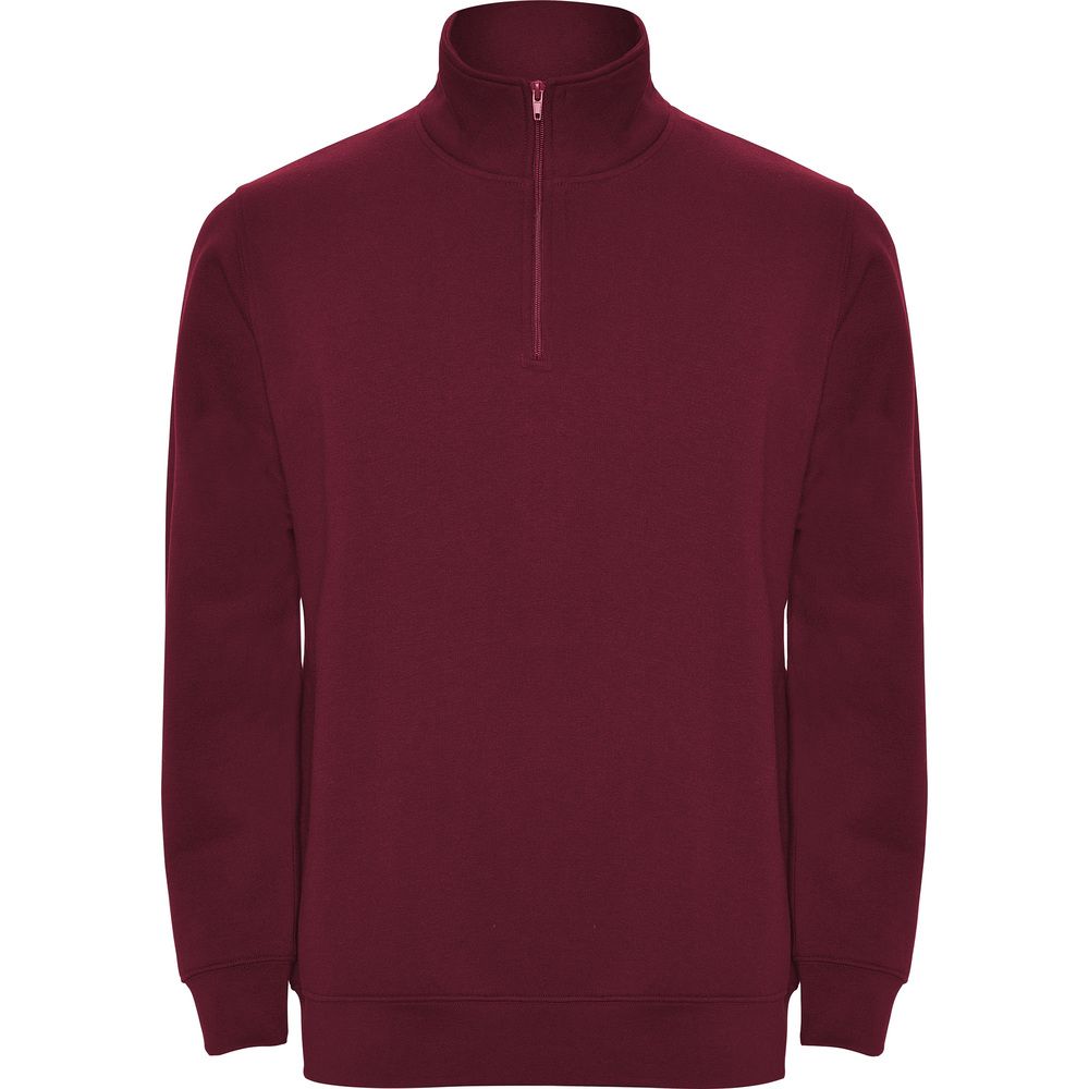 Herr | Sweatshirt with half zip and polo neck