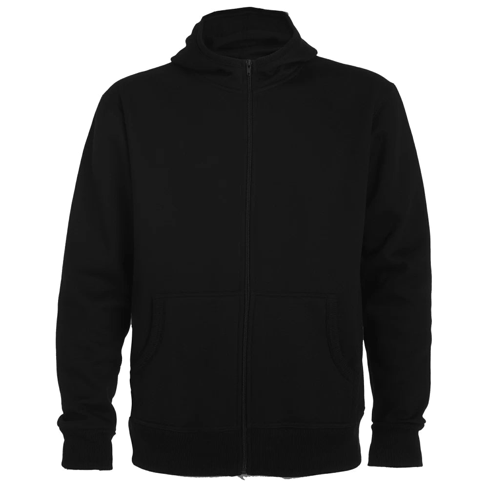 Hoddie with high neck and full zip