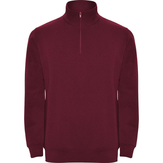 Herr | Sweatshirt with half zip and polo neck