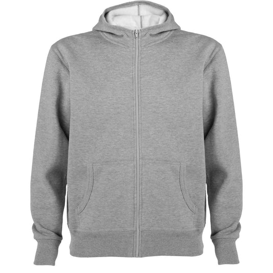 Hoddie with high neck and full zip