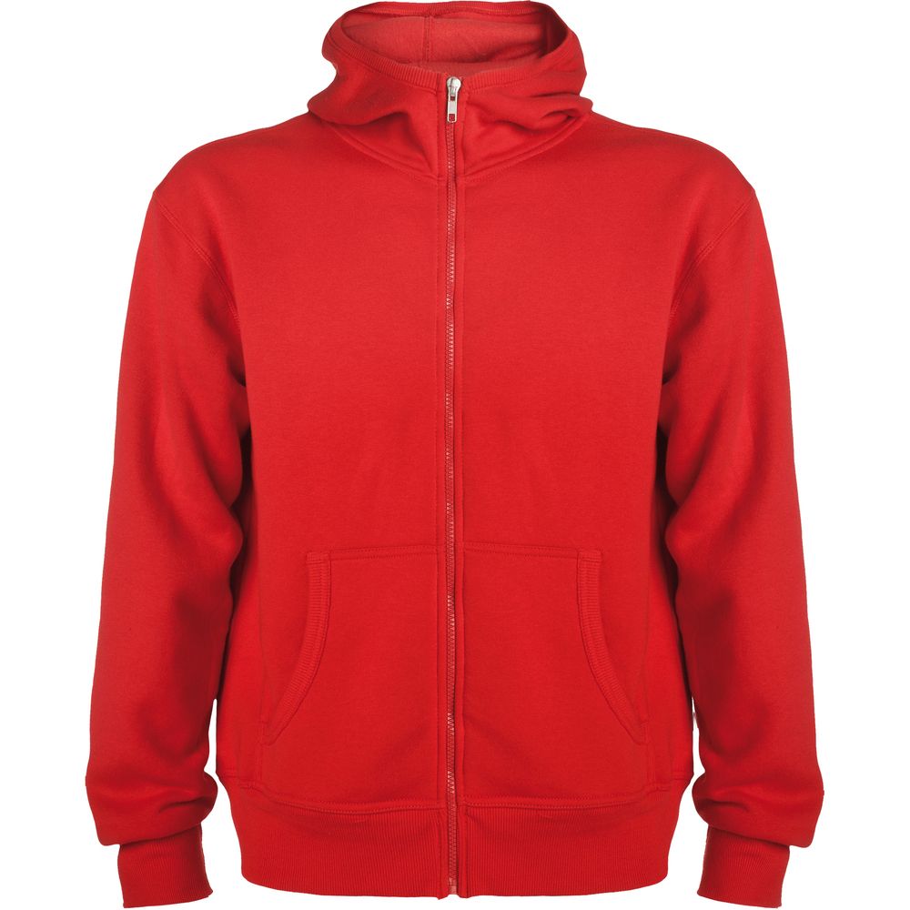 Hoddie with high neck and full zip